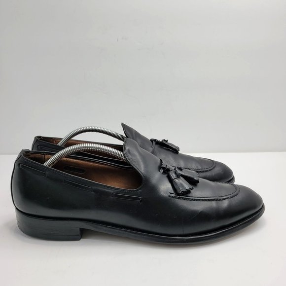 Allen Edmonds Saratoga 8703 Black Leather Loafers Men's Dress Shoes US Size 12A - Picture 1 of 11